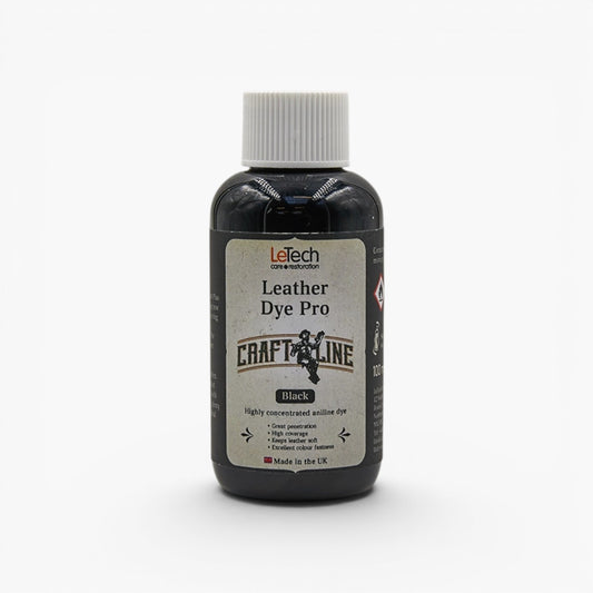 Craft Line - Leather Dye Pro - Multiple Colours Black by LeTech Canada