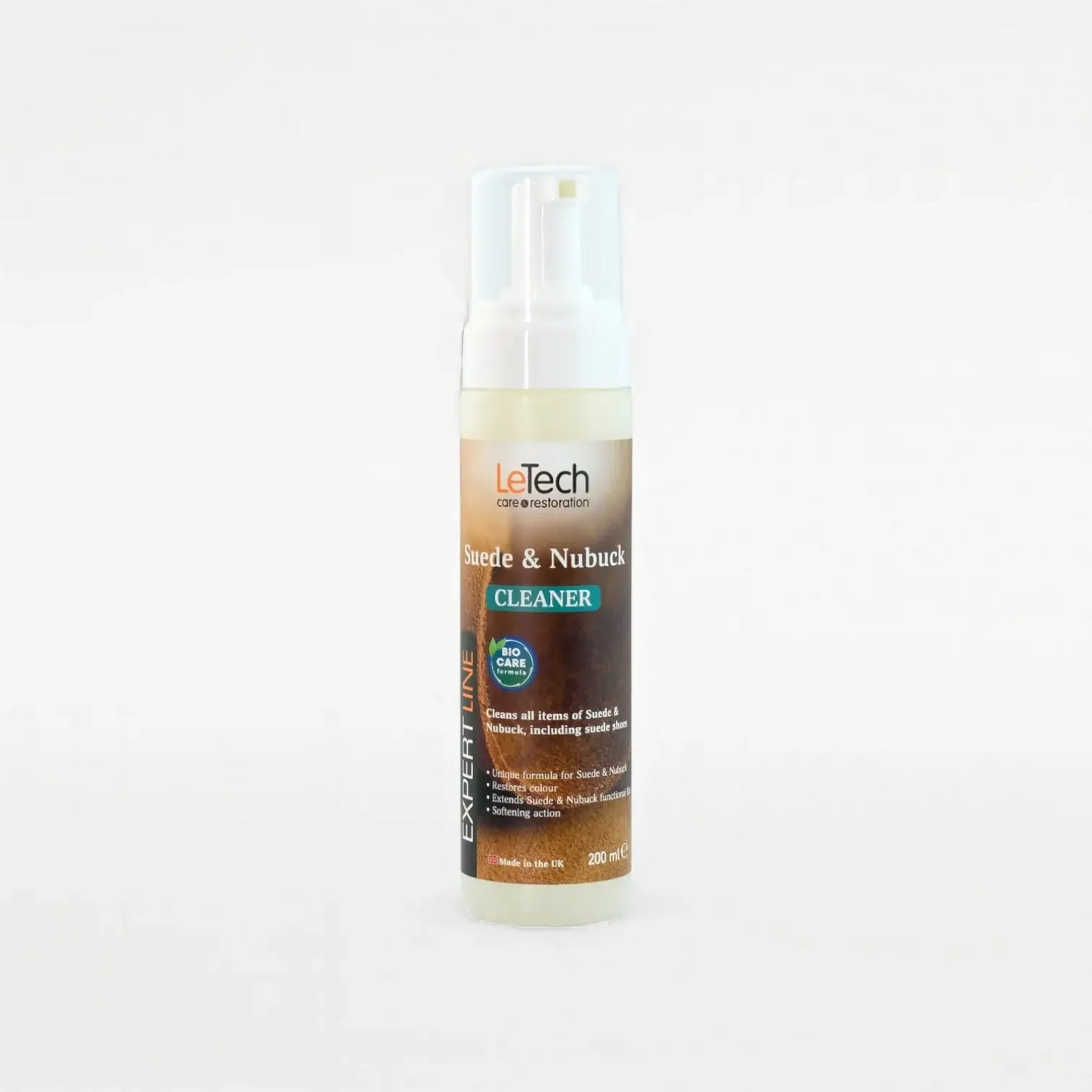 Suede and Nubuck Cleaner 200 ml (foaming bottle) by LeTech Canada