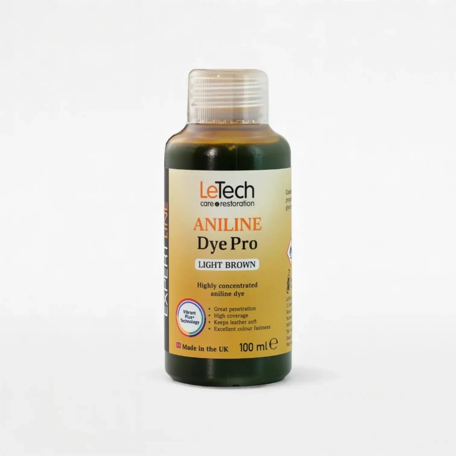Leather Aniline Dye Light Brown by LeTech Canada
