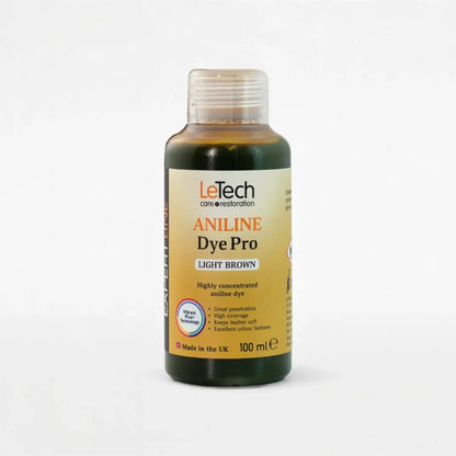 Leather Aniline Dye Light Brown by LeTech Canada