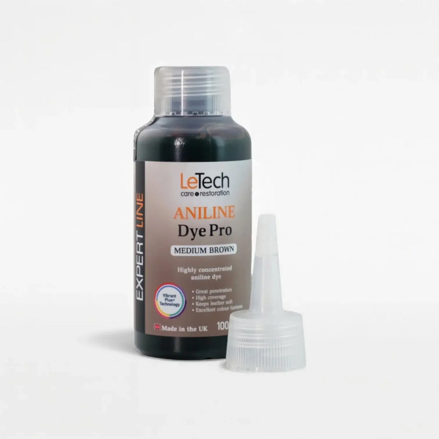 Leather Aniline Dye Medium Brown by LeTech Canada