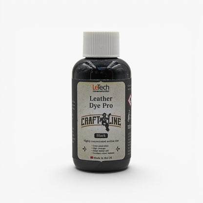 Craft Line - Leather Dye Pro - Multiple Colours Black by LeTech Canada