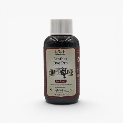 Craft Line - Leather Dye Pro - Multiple Colours Bordeaux by LeTech Canada