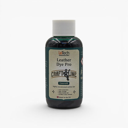 Craft Line - Leather Dye Pro - Multiple Colours Emerald by LeTech Canada