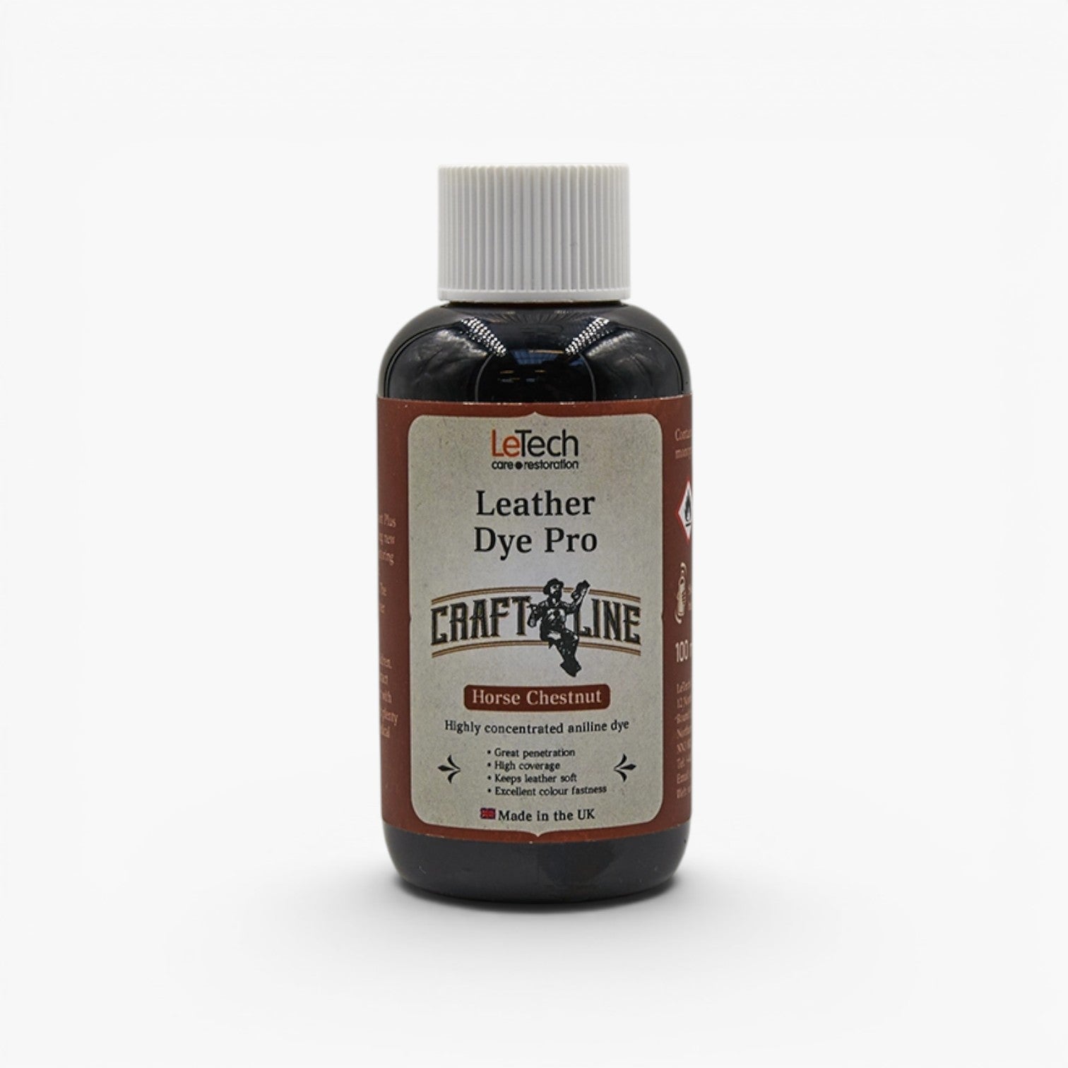Craft Line - Leather Dye Pro - Multiple Colours Horse Chestnut by LeTech Canada