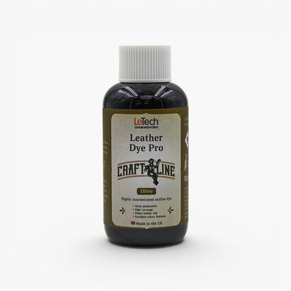 Craft Line - Leather Dye Pro - Multiple Colours Olive by LeTech Canada