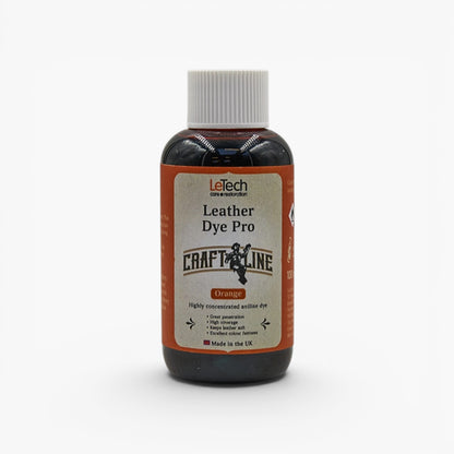 Craft Line - Leather Dye Pro - Multiple Colours Orange by LeTech Canada