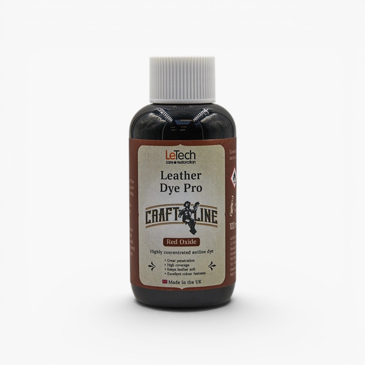 Craft Line - Leather Dye Pro - Multiple Colours Red Oxide by LeTech Canada