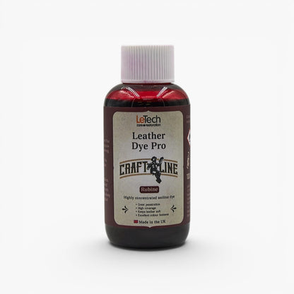 Craft Line - Leather Dye Pro - Multiple Colours Rubine by LeTech Canada