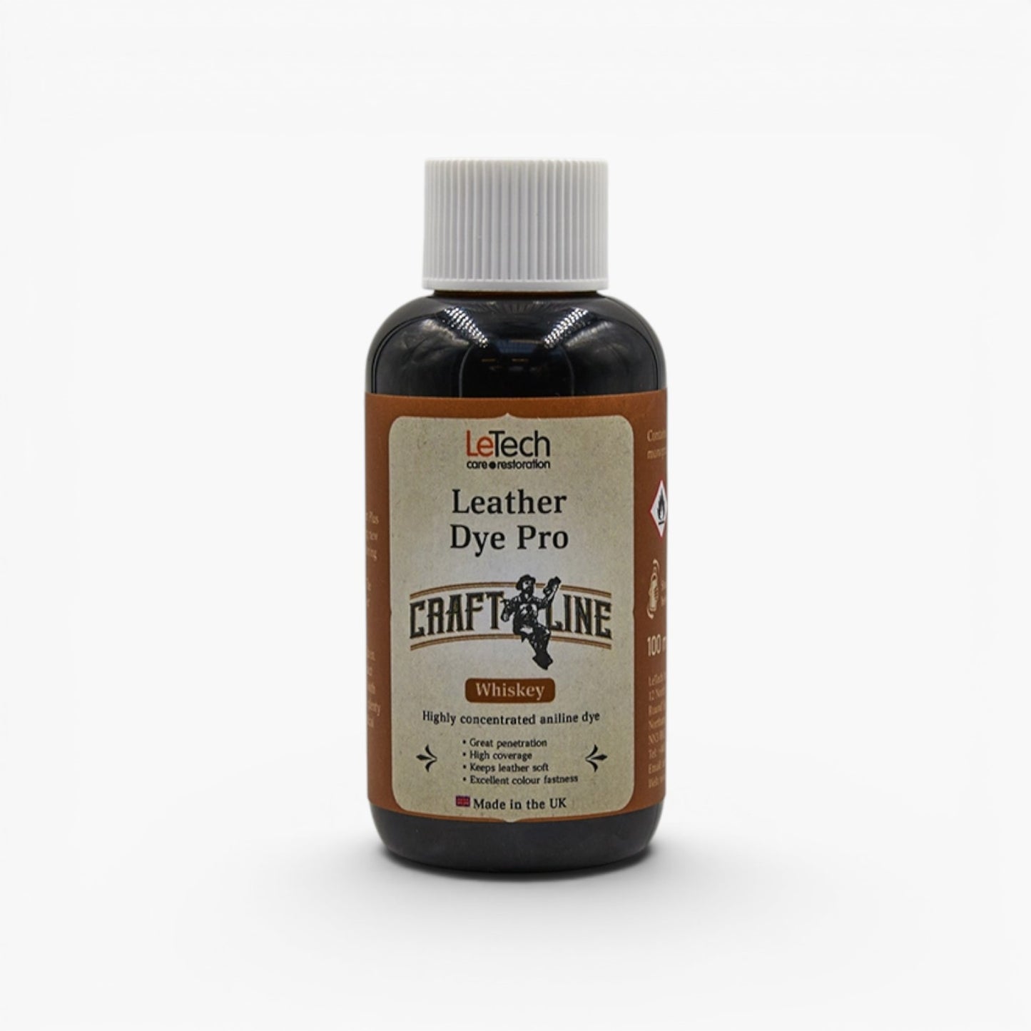 Craft Line - Leather Dye Pro - Multiple Colours Whiskey by LeTech Canada