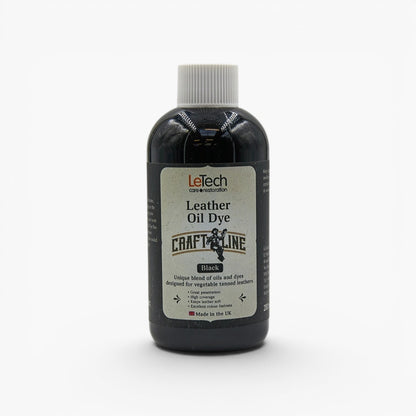 Craft Line - Leather Oil Dye - Multiple Colors Black by LeTech Canada