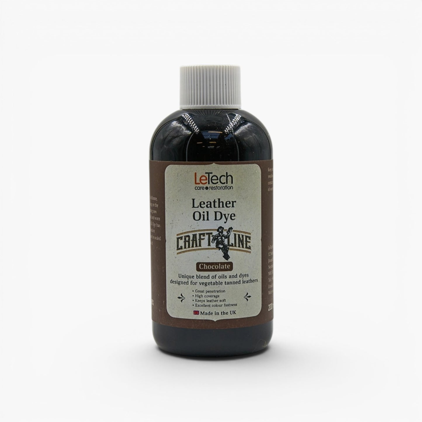 Craft Line - Leather Oil Dye - Multiple Colors Chocolate by LeTech Canada