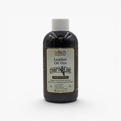 Craft Line - Leather Oil Dye - Multiple Colors Medieval Brown by LeTech Canada