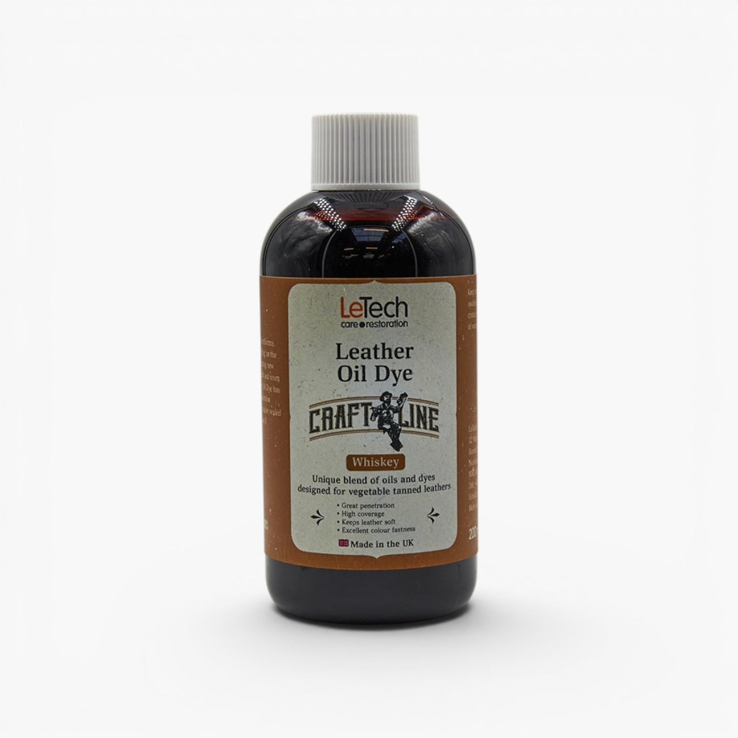 Craft Line - Leather Oil Dye - Multiple Colors Whiskey by LeTech Canada