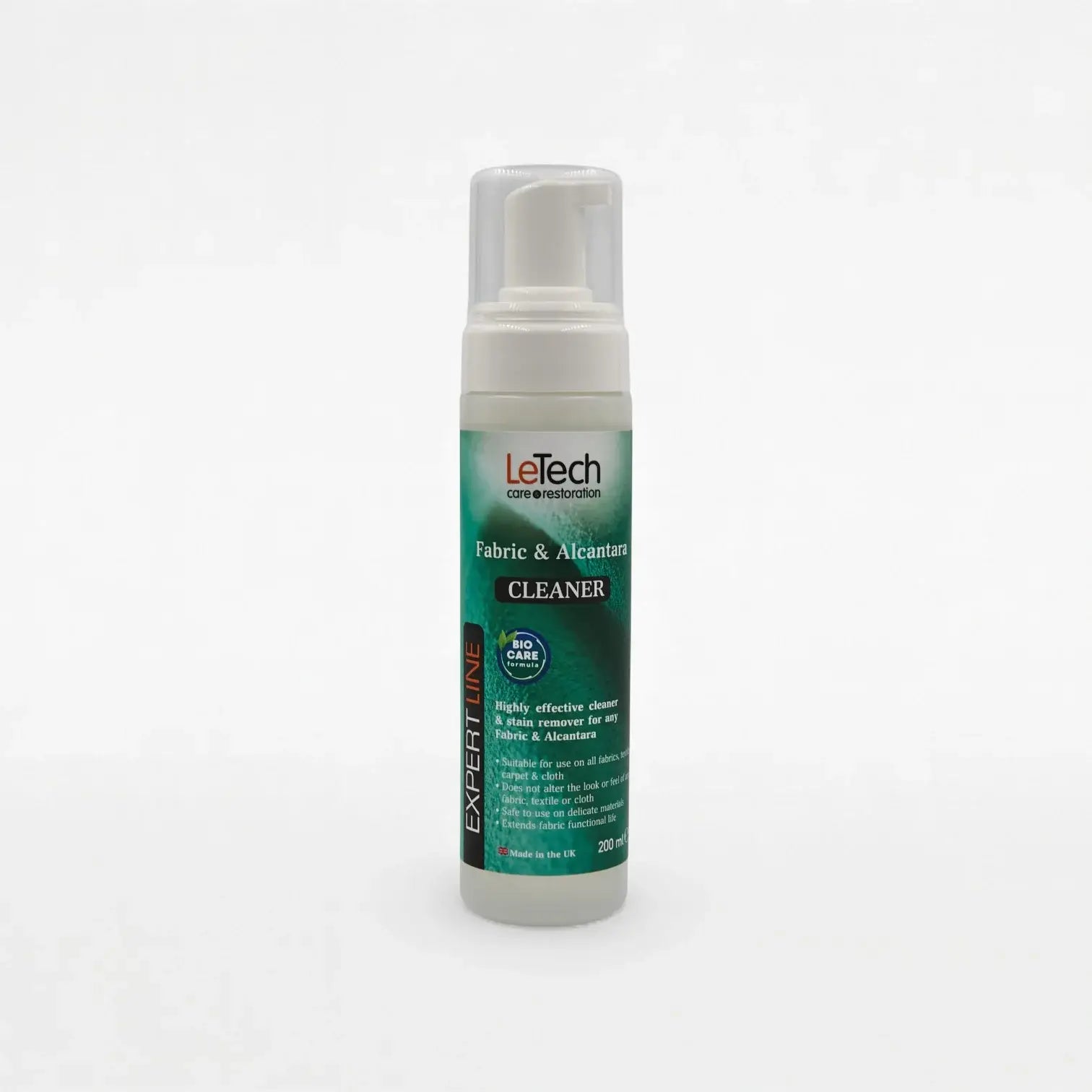 Fabric and Alcantara Cleaner 200 ml (foaming bottle) by LeTech Canada