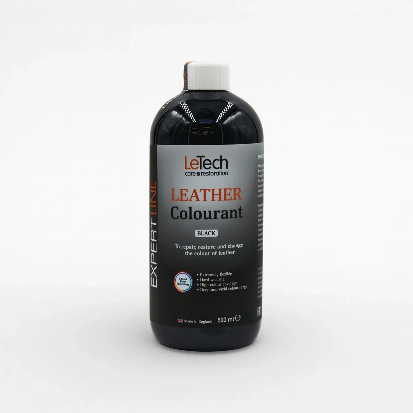 Leather Colourant - Multiple Colours Black 500 ml by LeTech Canada