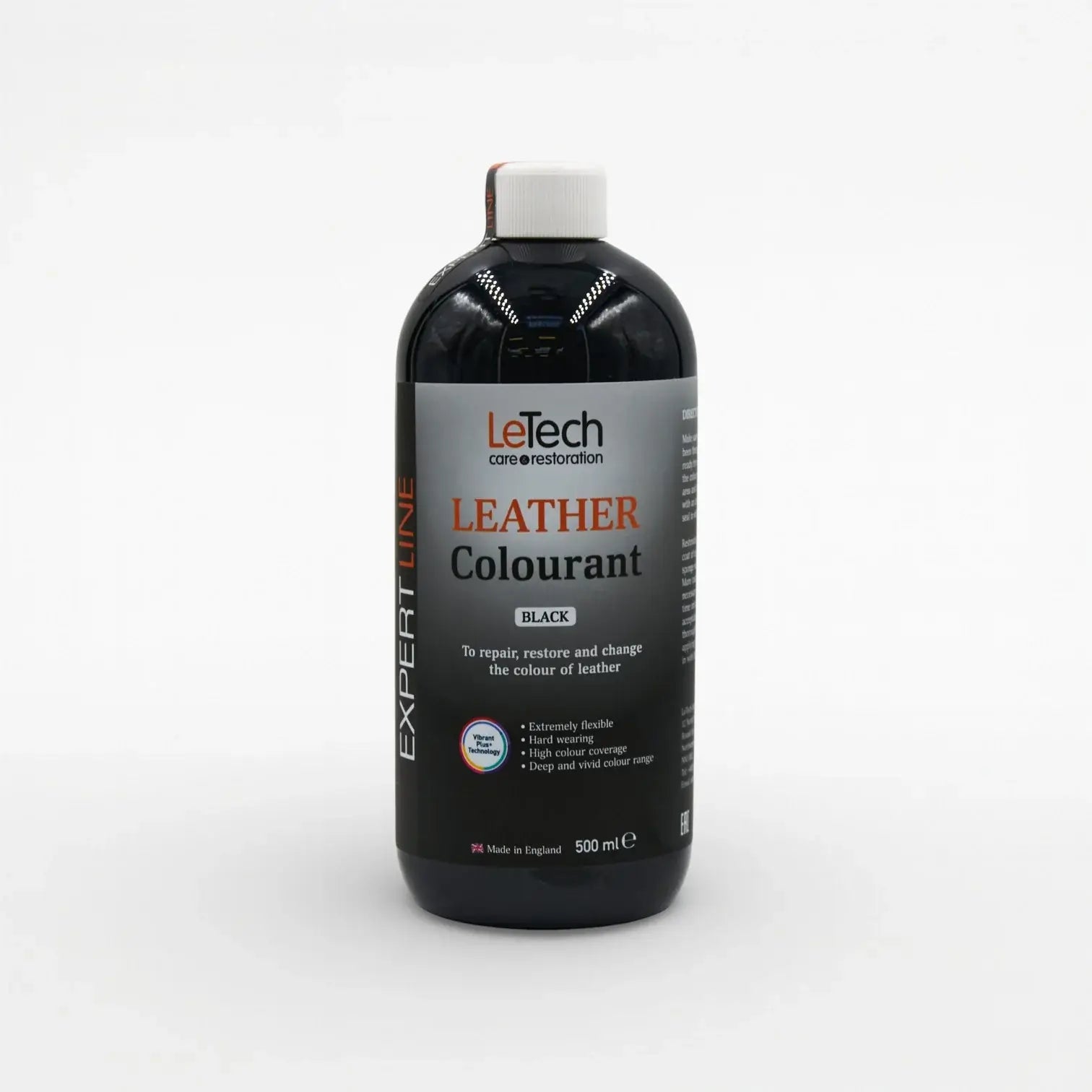 Leather Colourant - Multiple Colours Black 500 ml by LeTech Canada