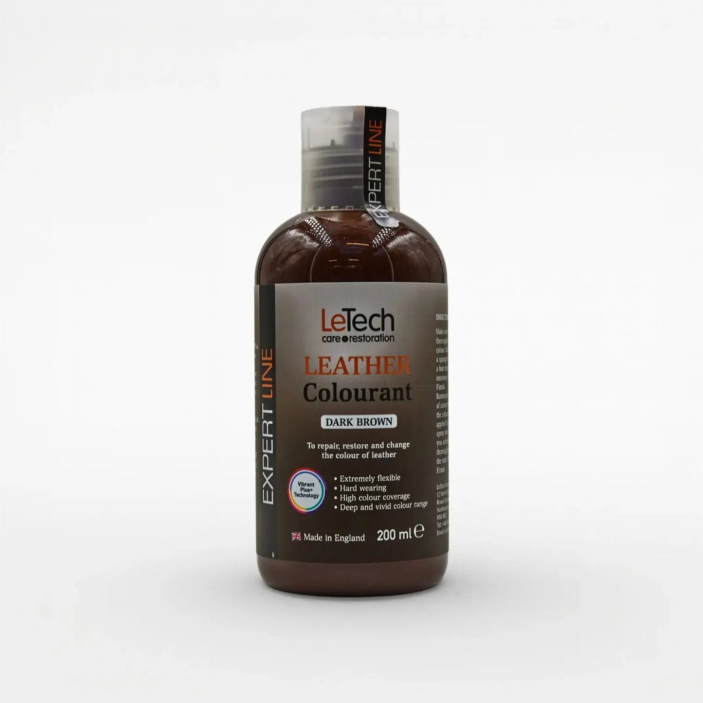 Leather Colourant - Multiple Colours Dark Brown 200 ml by LeTech Canada
