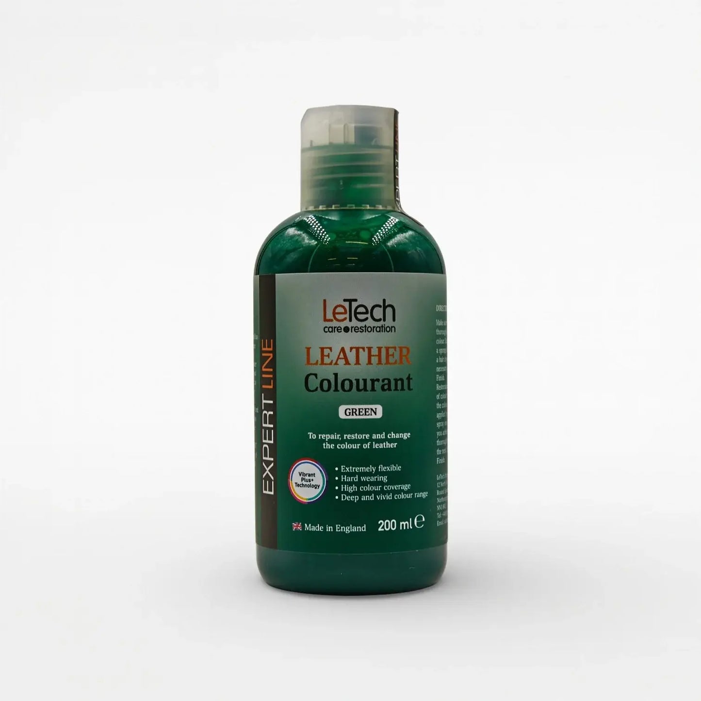 Leather Colourant - Multiple Colours Green 200 ml by LeTech Canada