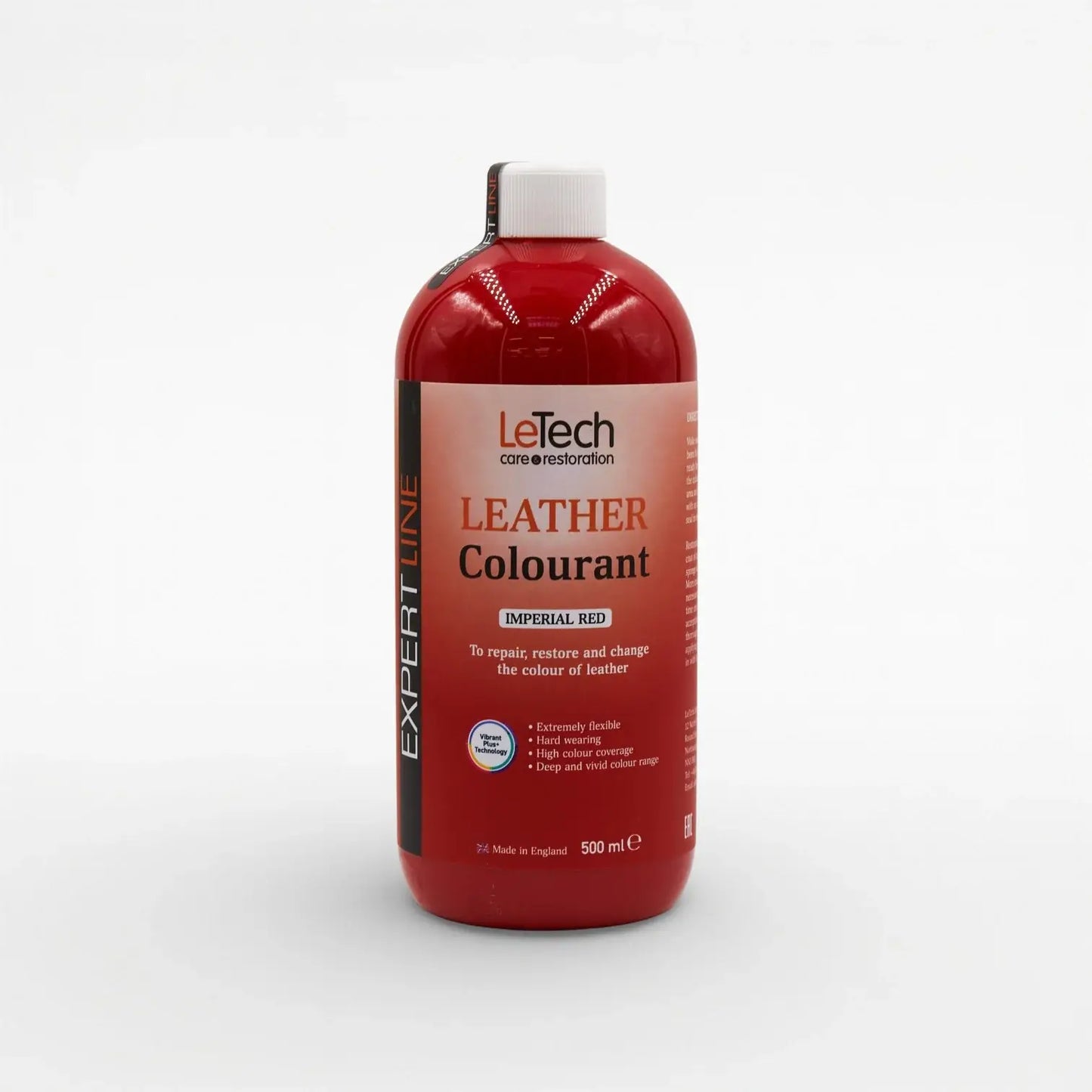 Leather Colourant - Multiple Colours Imperial Red 500 ml by LeTech Canada