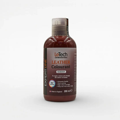 Leather Colourant - Multiple Colours Maroon 200 ml by LeTech Canada