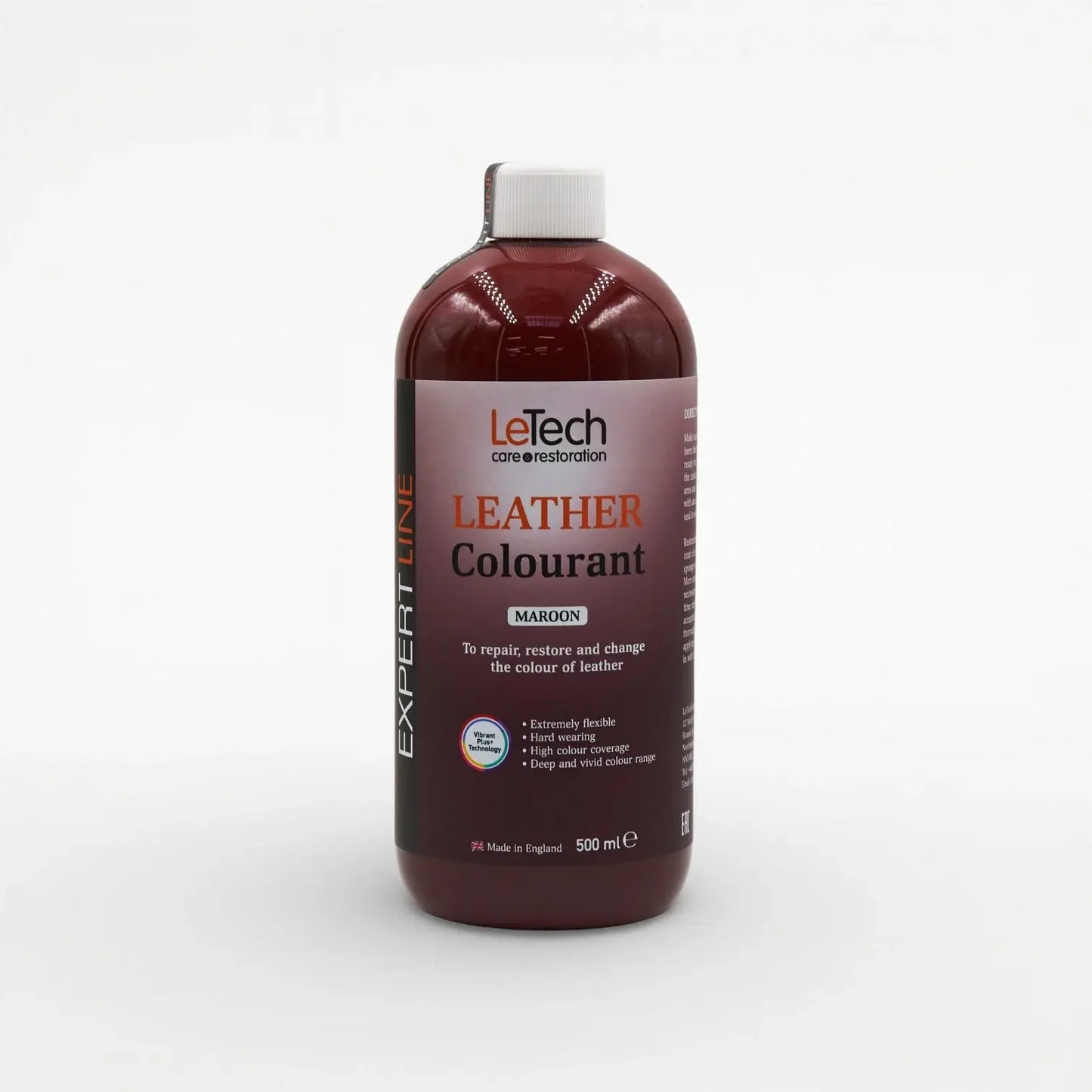 Leather Colourant - Multiple Colours Maroon 500 ml by LeTech Canada