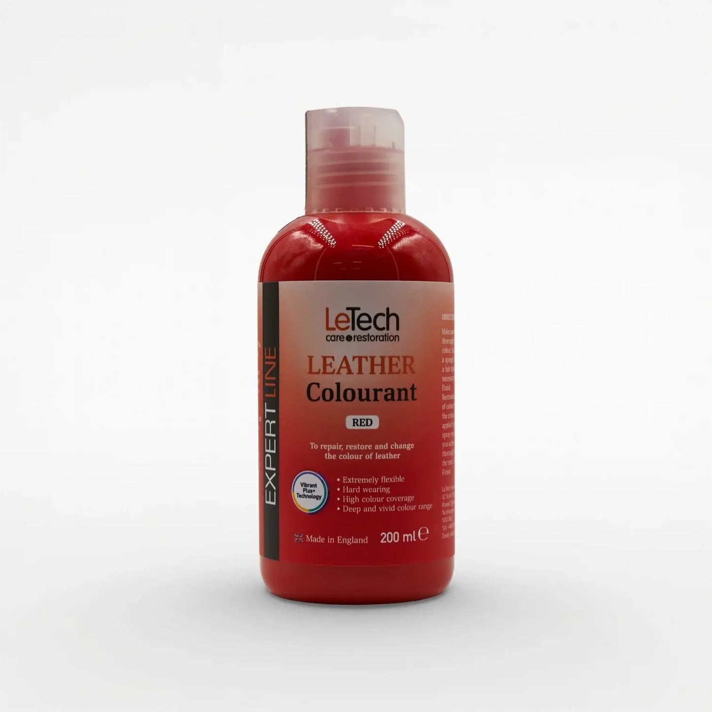 Leather Colourant - Multiple Colours Red 200 ml by LeTech Canada