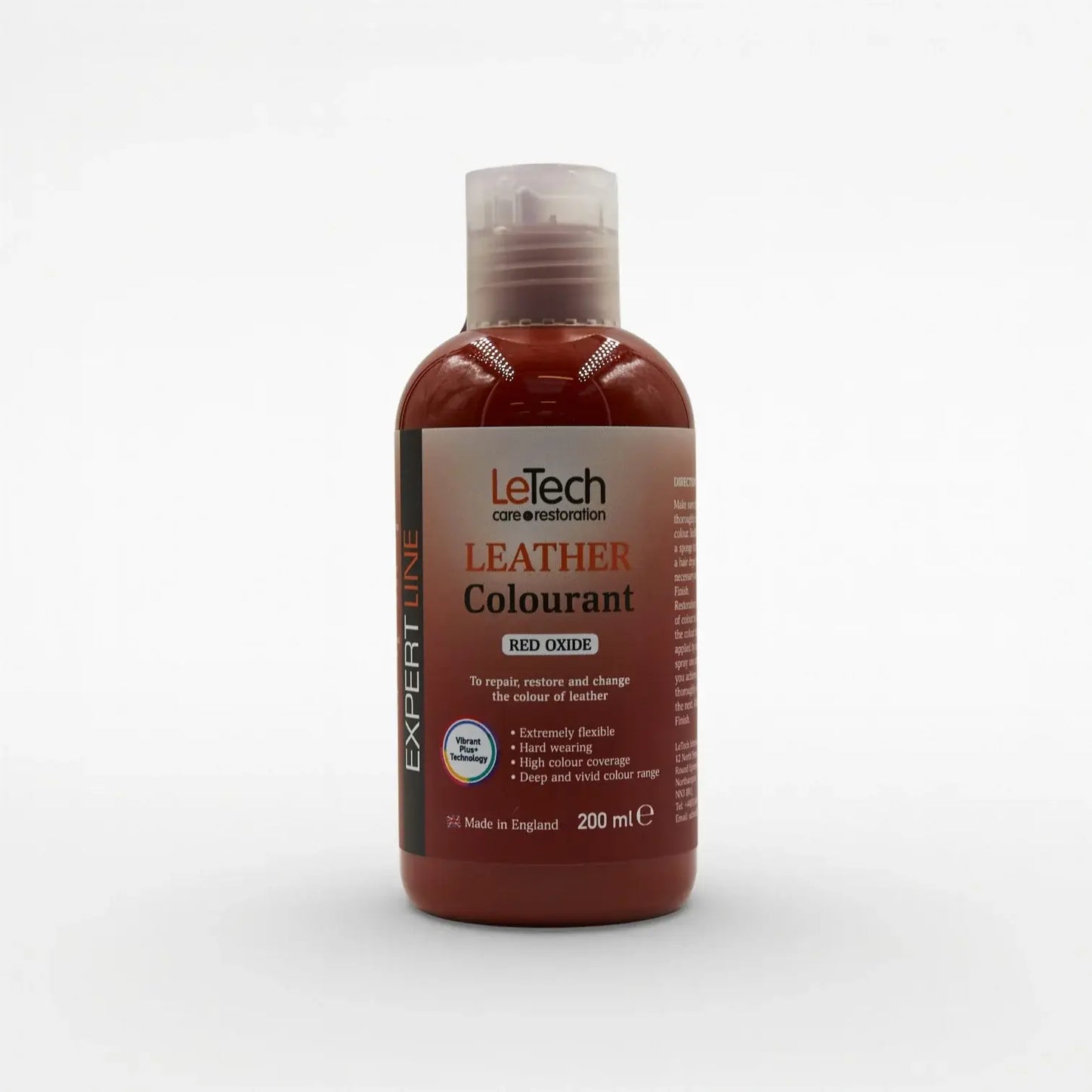 Leather Colourant - Multiple Colours Red Oxide 200 ml by LeTech Canada