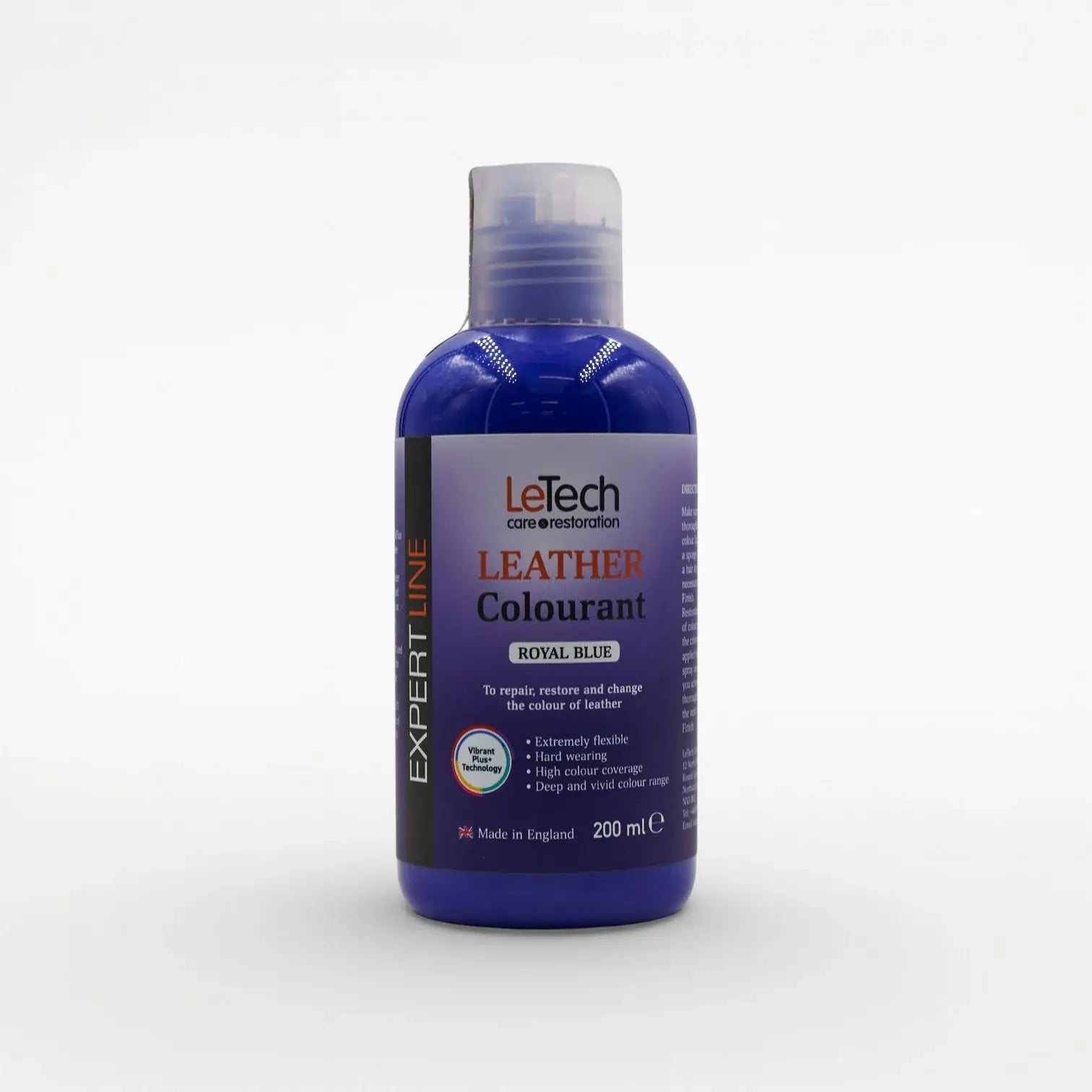 Leather Colourant - Multiple Colours Royal Blue 200 ml by LeTech Canada
