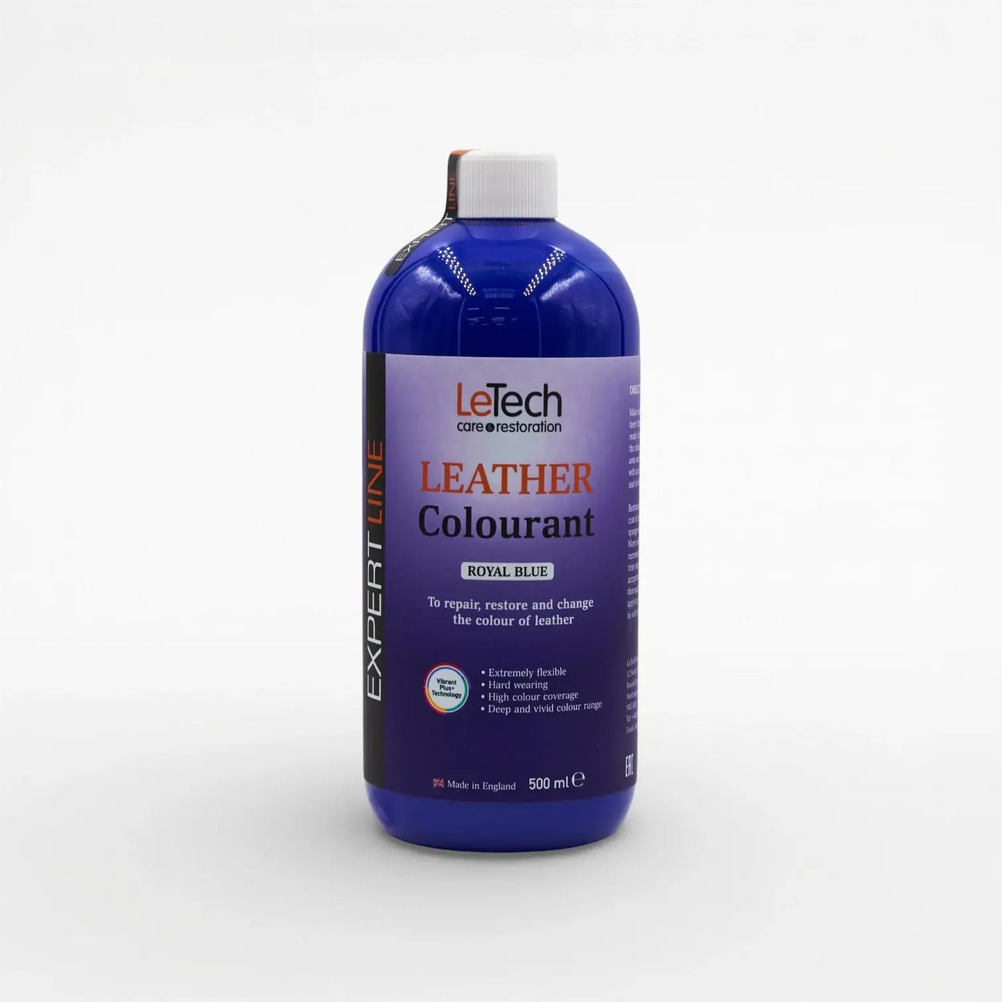 Leather Colourant - Multiple Colours Royal Blue 500 ml by LeTech Canada