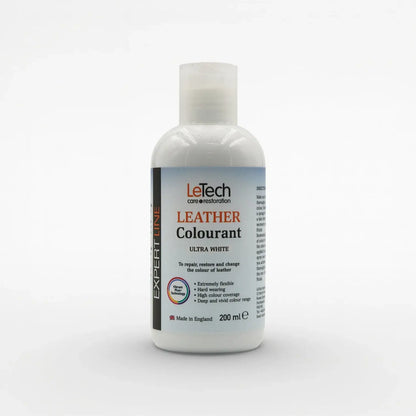 Leather Colourant - Multiple Colours Ultra White 200 ml by LeTech Canada