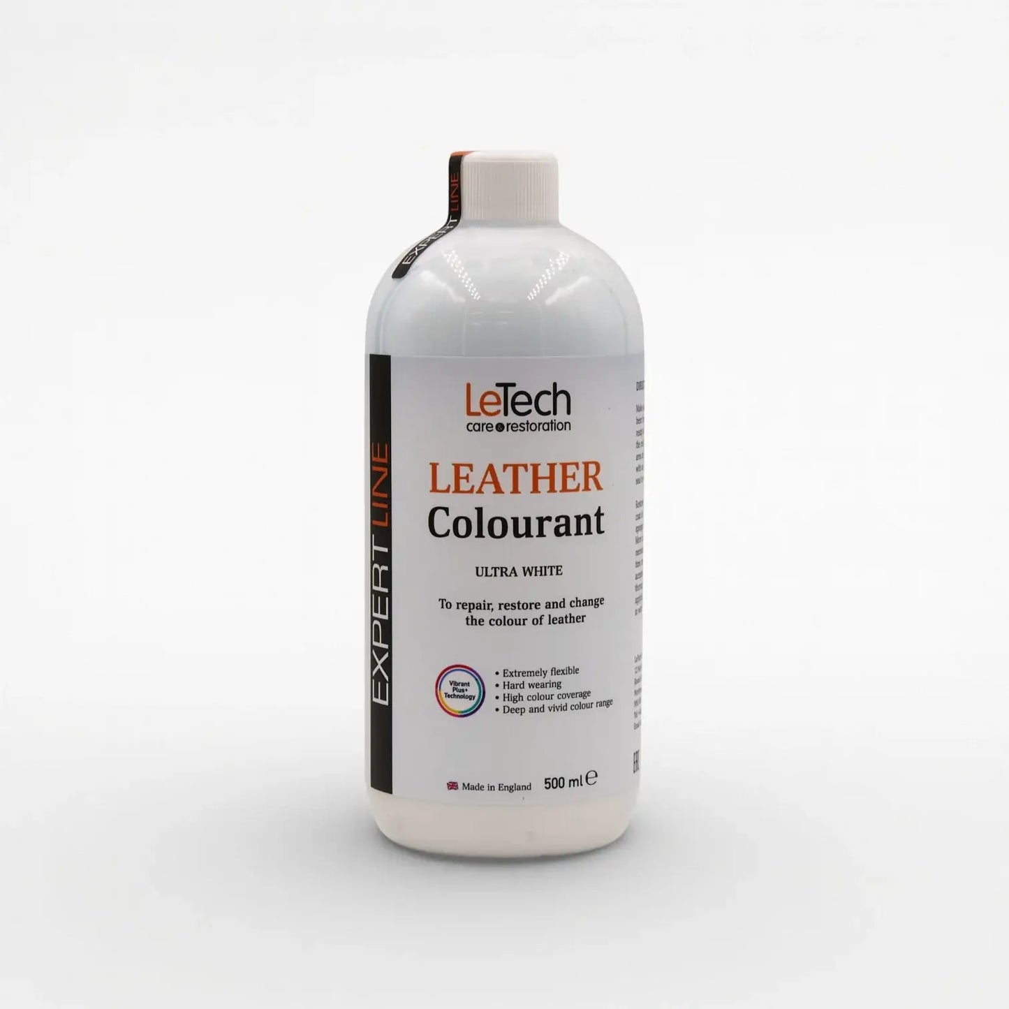 Leather Colourant - Multiple Colours Ultra White 500 ml by LeTech Canada