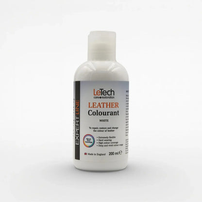 Leather Colourant - Multiple Colours White 200 ml by LeTech Canada