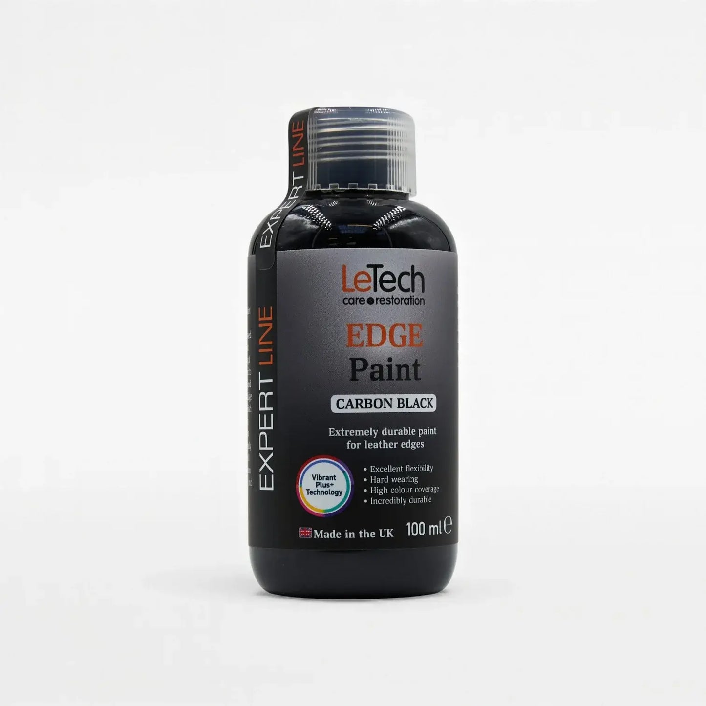 Leather Edge Paint Carbon Black 100 ml by LeTech Canada