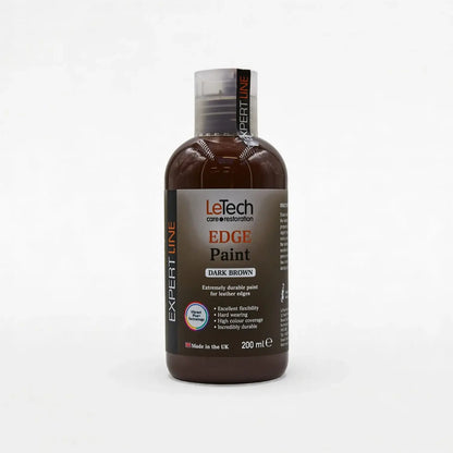 Leather Edge Paint Dark Brown 200 ml by LeTech Canada