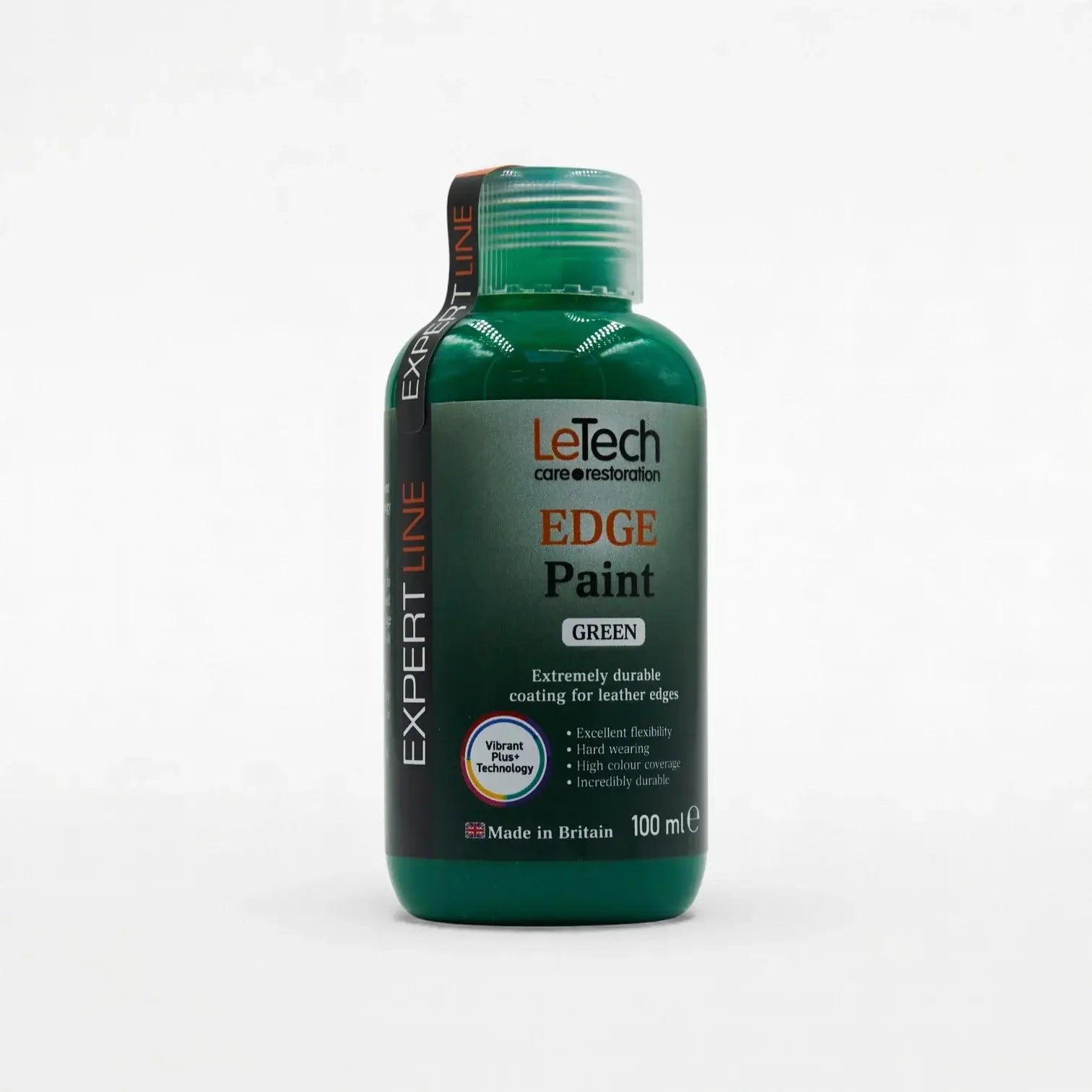 Leather Edge Paint Green 100 ml by LeTech Canada