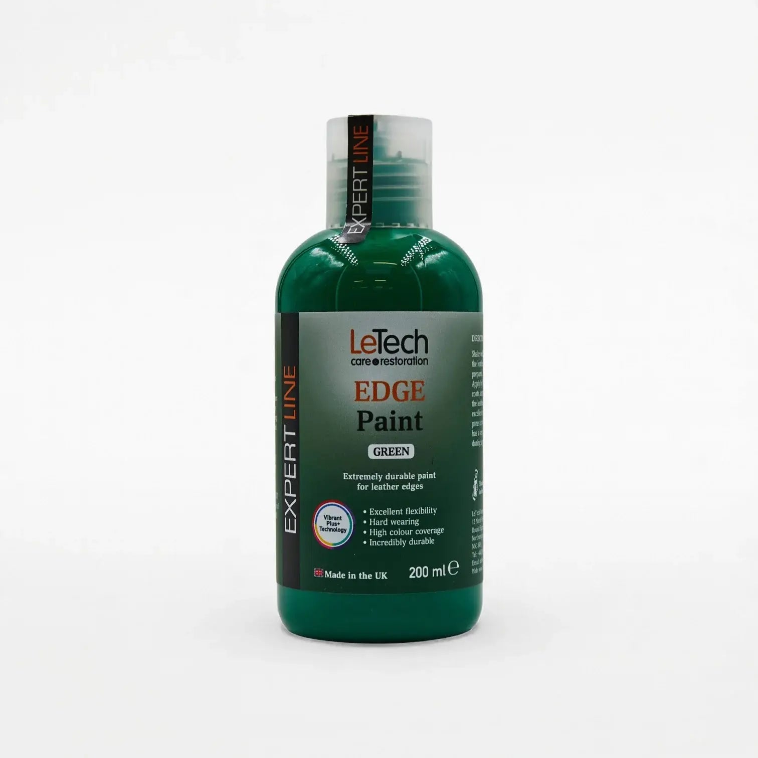Leather Edge Paint Green 200 ml by LeTech Canada