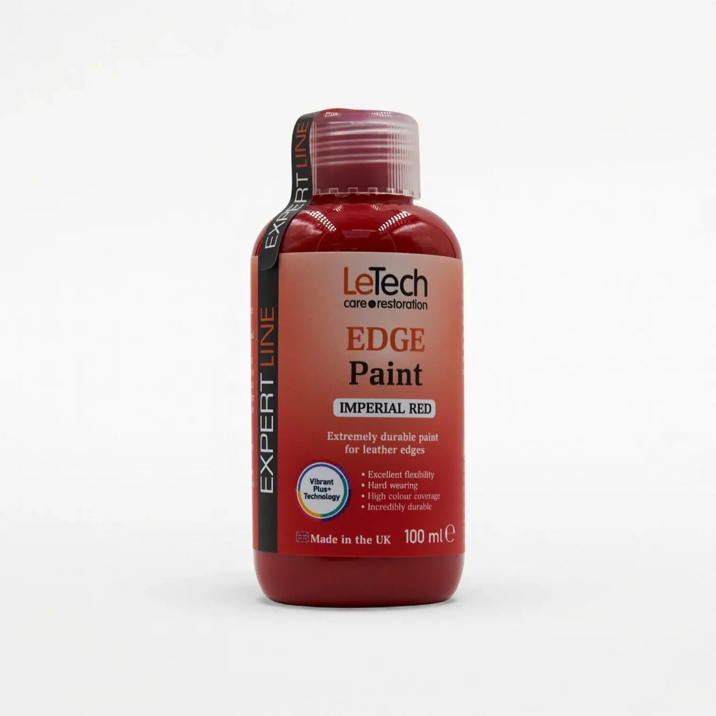 Leather Edge Paint Imperial Red 100 ml by LeTech Canada