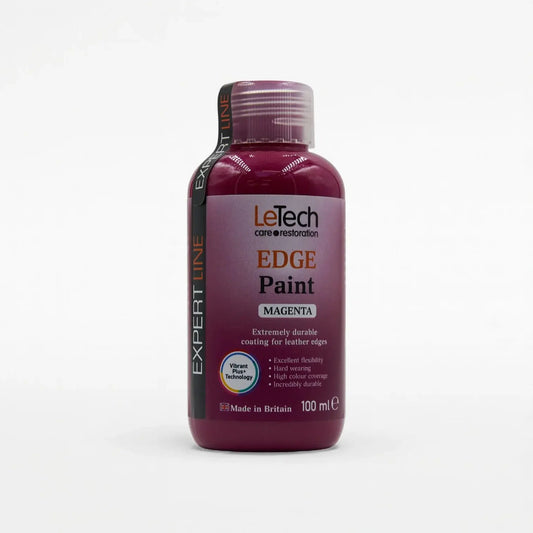 Leather Edge Paint Magenta 100 ml by LeTech Canada
