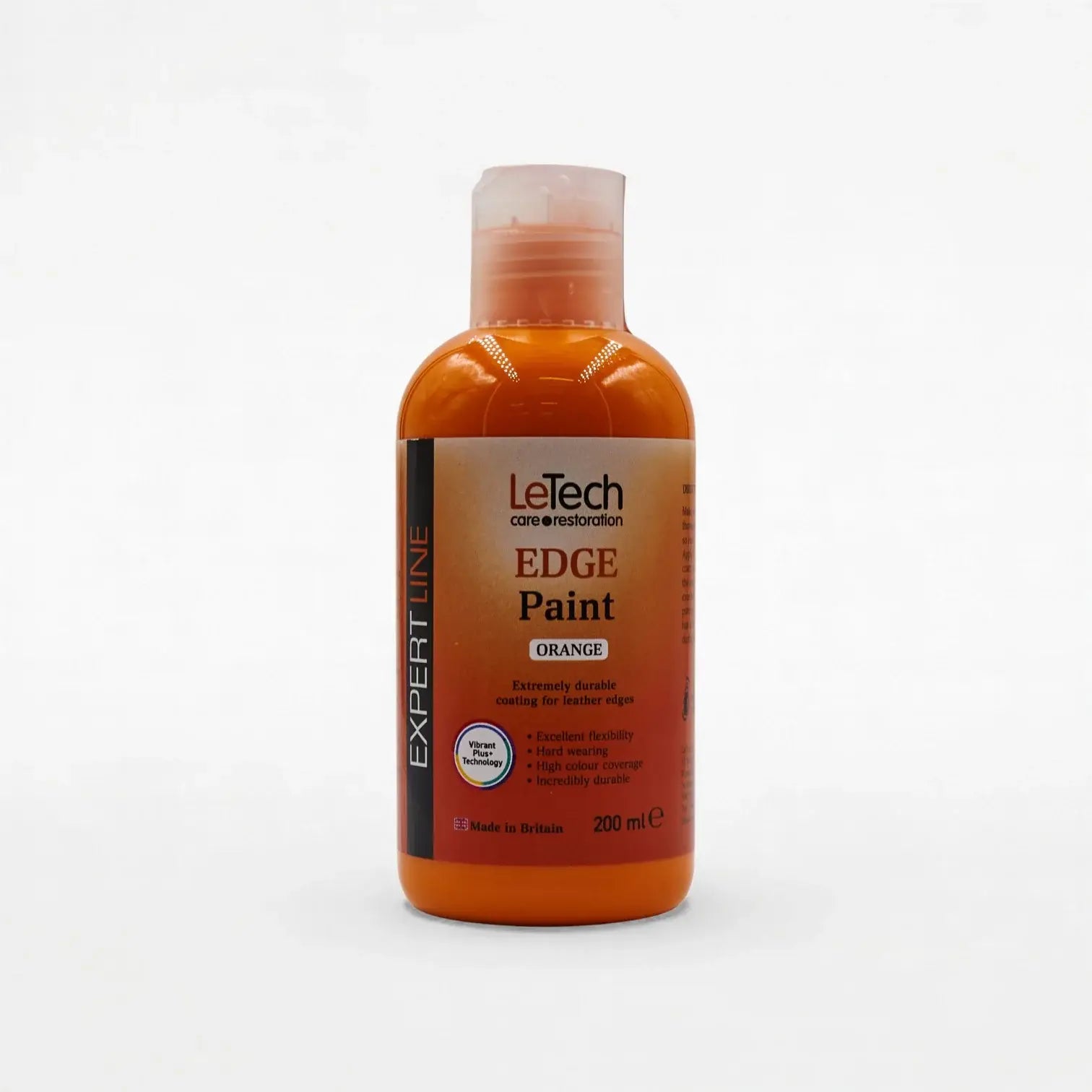Leather Edge Paint Orange 200 ml by LeTech Canada