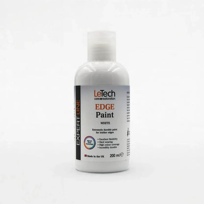 Leather Edge Paint White 200 ml by LeTech Canada