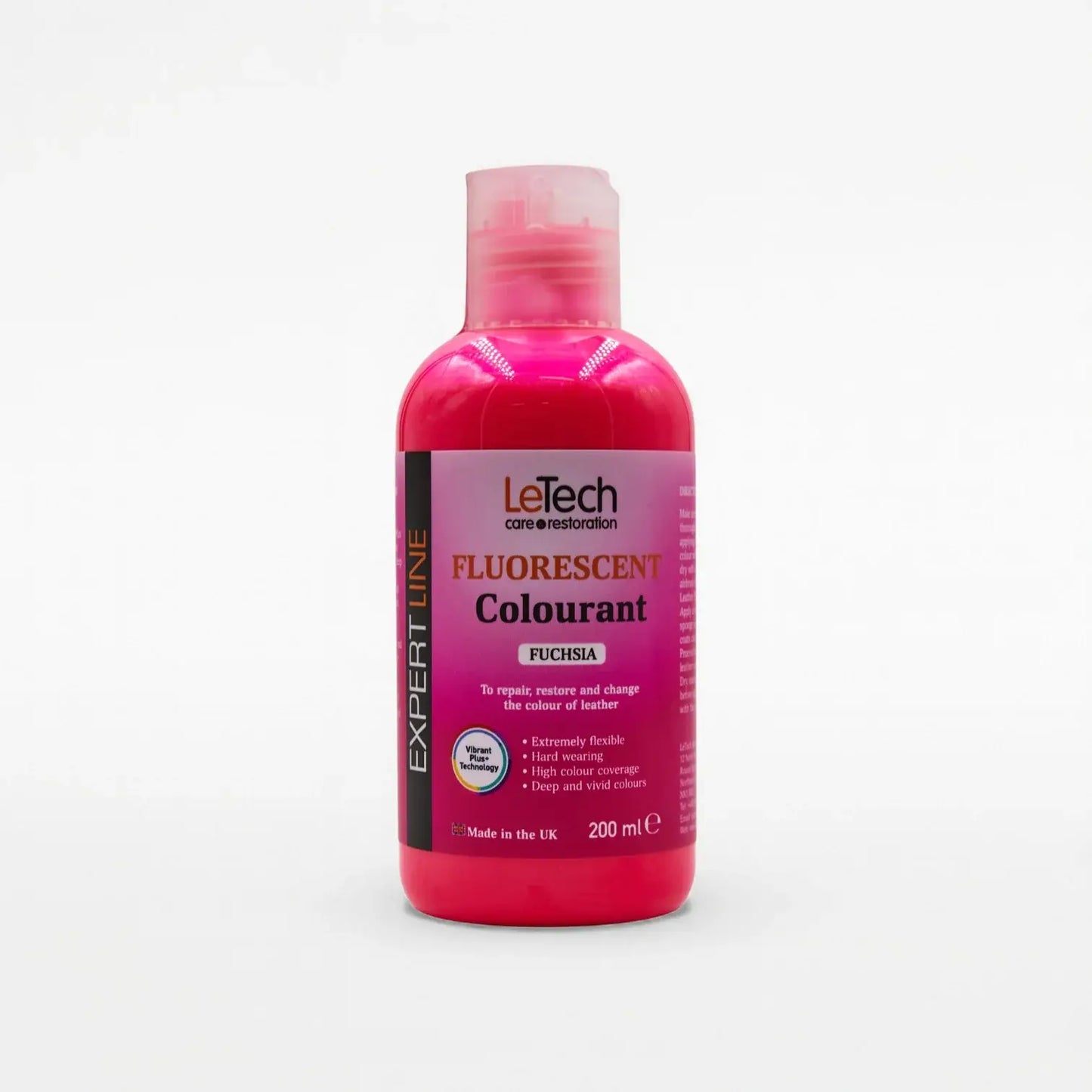 Leather Fluorescent Colourant - Multiple Colours Fuchsia 200 ml by LeTech Canada