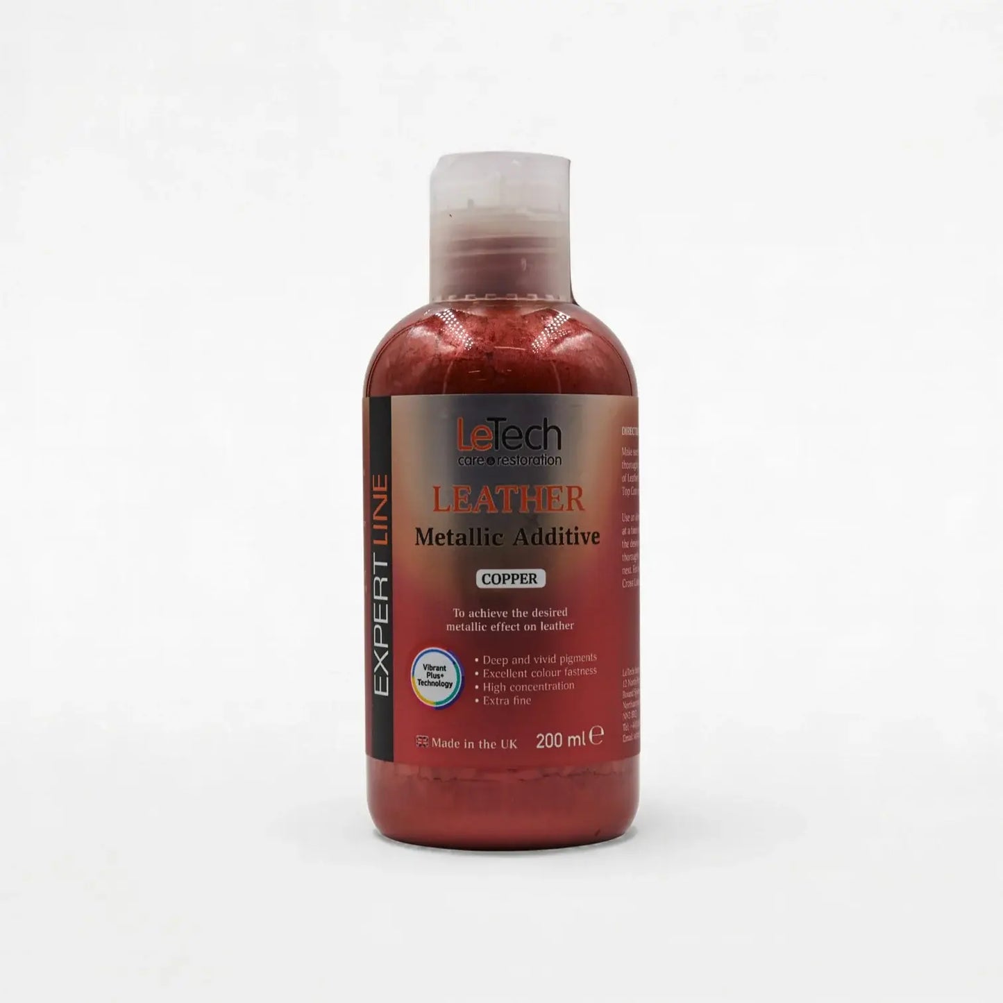 Leather Metallic Additive (5 colours) Copper 200 ml by LeTech Canada