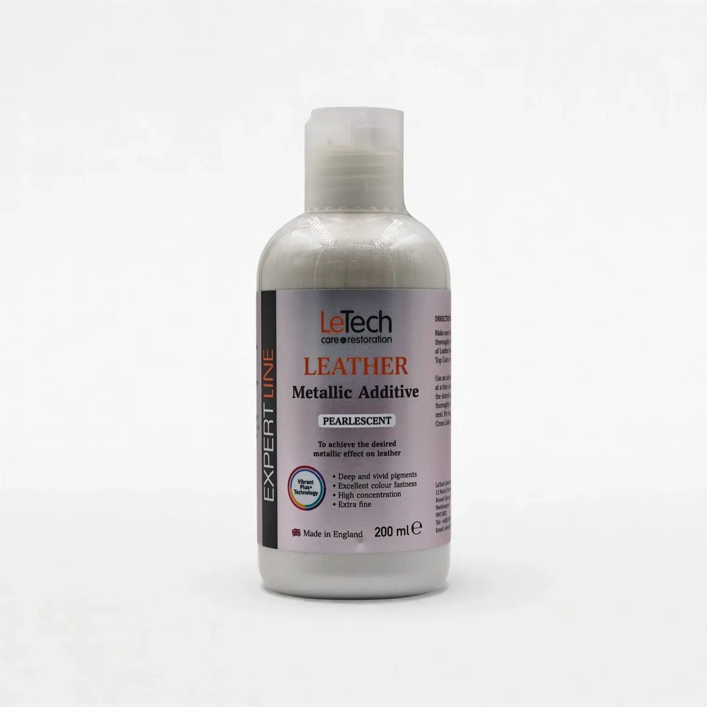 Leather Metallic Additive (5 colours) Pearlescent 200 ml by LeTech Canada
