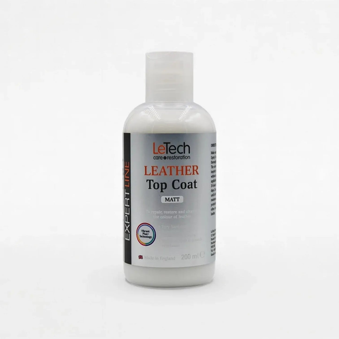 Leather Top Coat Matt 200 ml by LeTech Canada