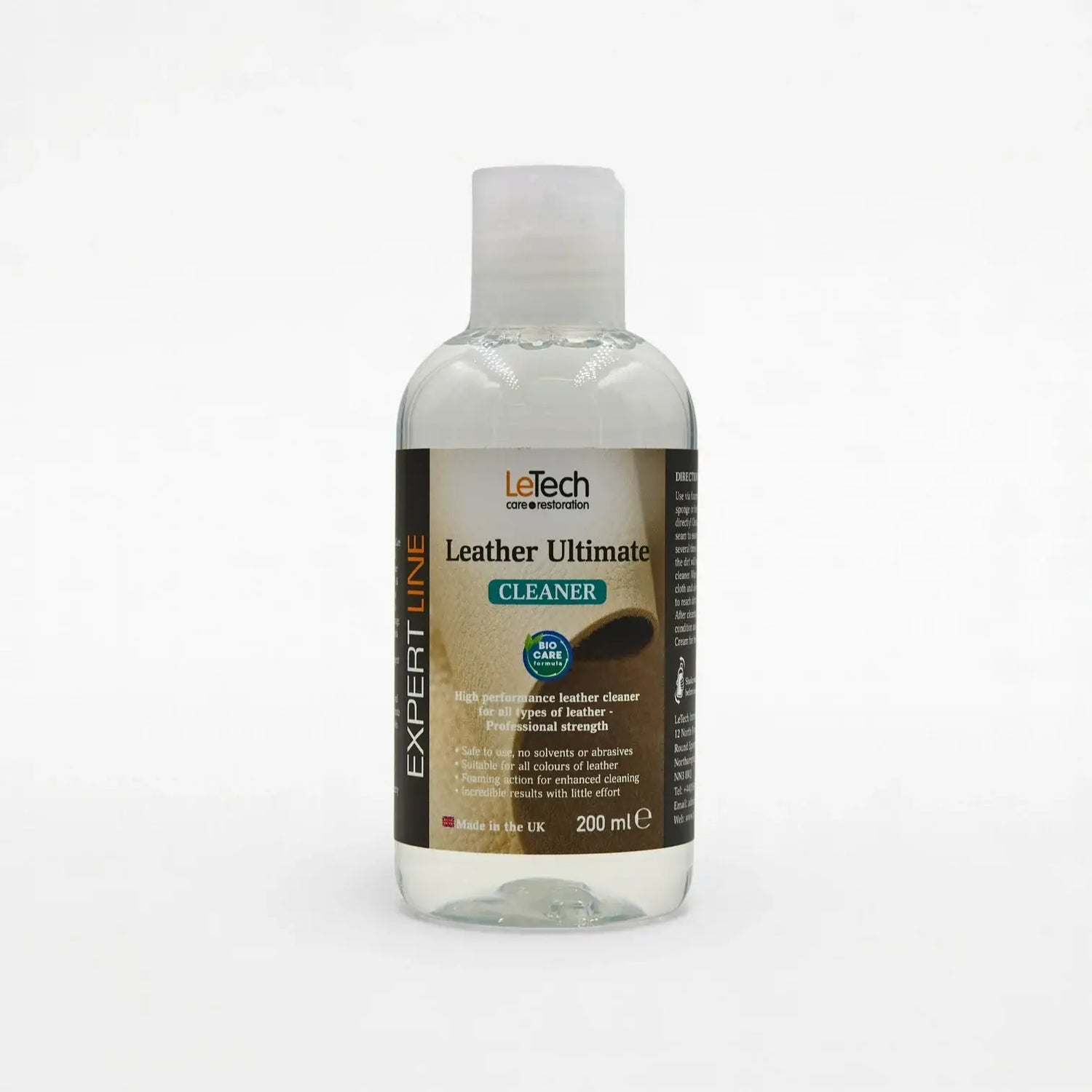 Leather Ultimate Cleaner BIOCARE FORMULA 200 ml (foaming bottle) by LeTech Canada