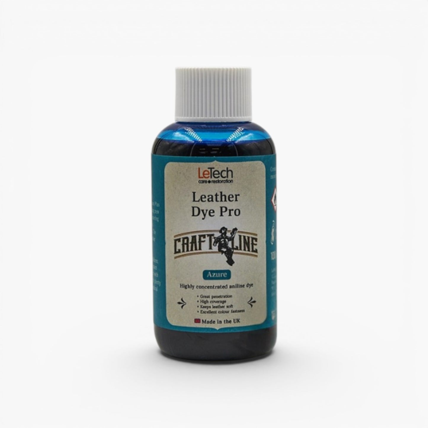 Craft Line - Leather Dye Pro - Multiple Colours Azure by LeTech Canada
